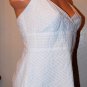 GAP White Pintuck Halter Tie Cotton V-Neck SUMMER Top Size: M