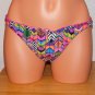 Sunset Multi-Color RUCHED BACK BIKINI BOTTOM Size: L