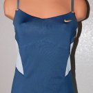 Nike Dri-Fit Women's Tank Top Elastic Blue-Gray Loose Fit Athletic Elastic Sz: M