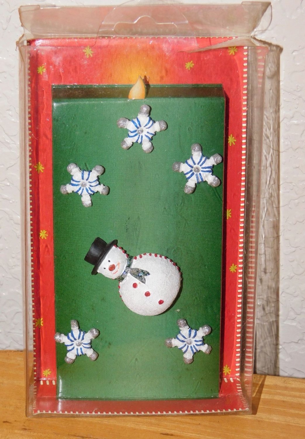 NIP - Boston Warehouse Winter Twinkle Candle Pin Set of 6 (Snowflake)