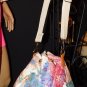 Vintage Richmark Floral Drawstring Shoulder Bag Purse