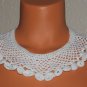 Vintage Crocheted Collar White