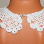 Vintage Crocheted Collar White