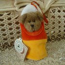 BOYDS BABY C CORN BEAR DRESSED AS A CANDY CORN HALLOWEEN **NEW STORE STOCK**