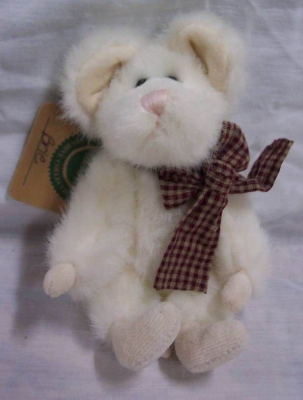BOYDS BRIE RETIRED 6" WHITE MOUSE  **NEW STORE STOCK**