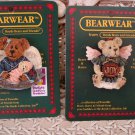 BOYDS BEARWEAR SET OF 2 RETIRED PINS CHARITY ANGELHUG & ANGELIQUE **NEW***