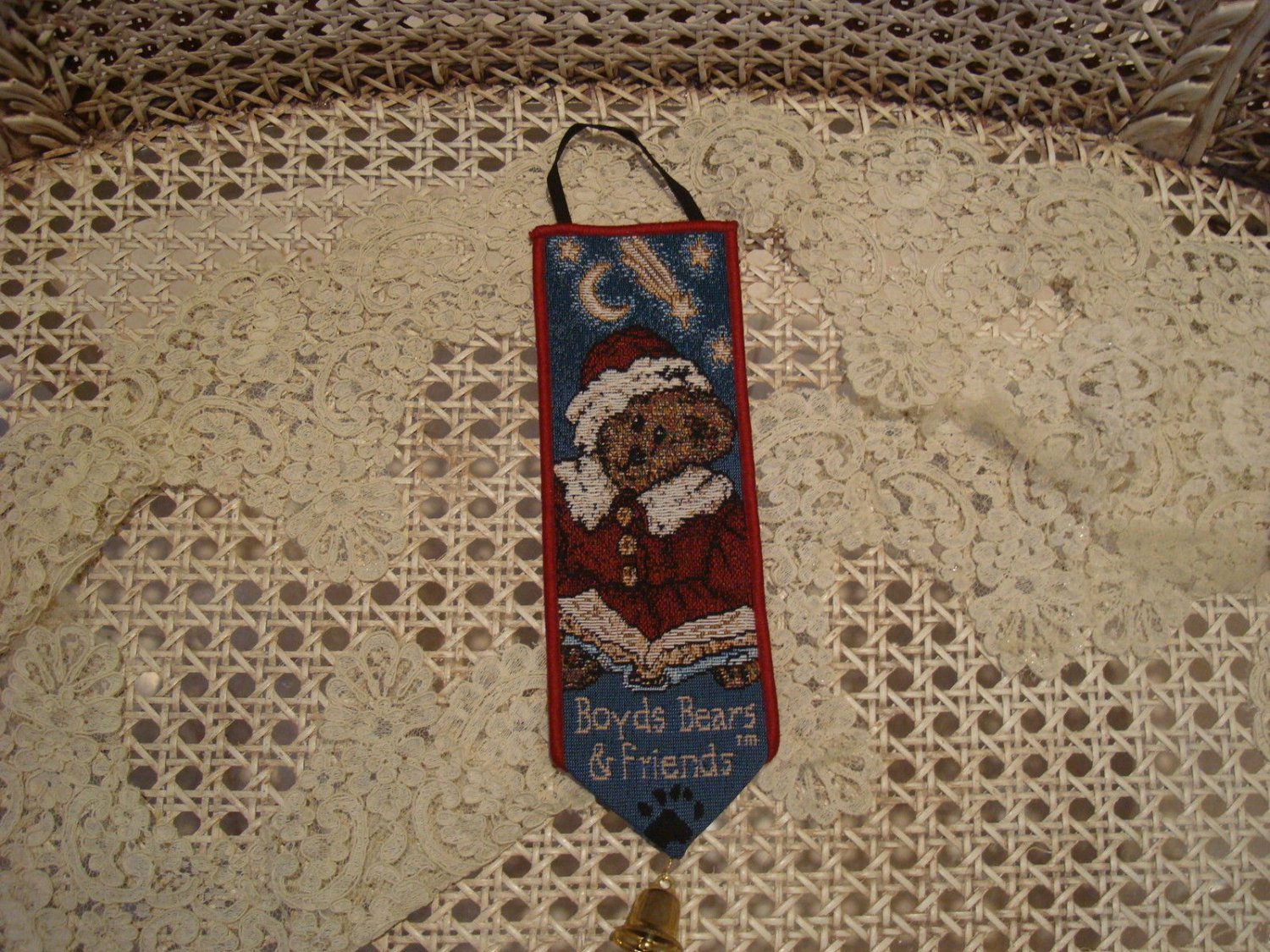 BOYDS BEARS TWAS THE NIGHT BEFORE CHRISTMAS MINI BELLPULL WALL HANGING *NEW*