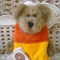 BOYDS CANDY B CORN 6"BEAR DRESSED AS A CANDY CORN HALLOWEEN **NEW STORE STOCK**