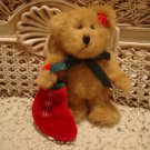 BOYDS 2001 QVC EXCLUSIVE SOCKSLEY 6" CHRISTMAS ANGEL BEAR **NEW**