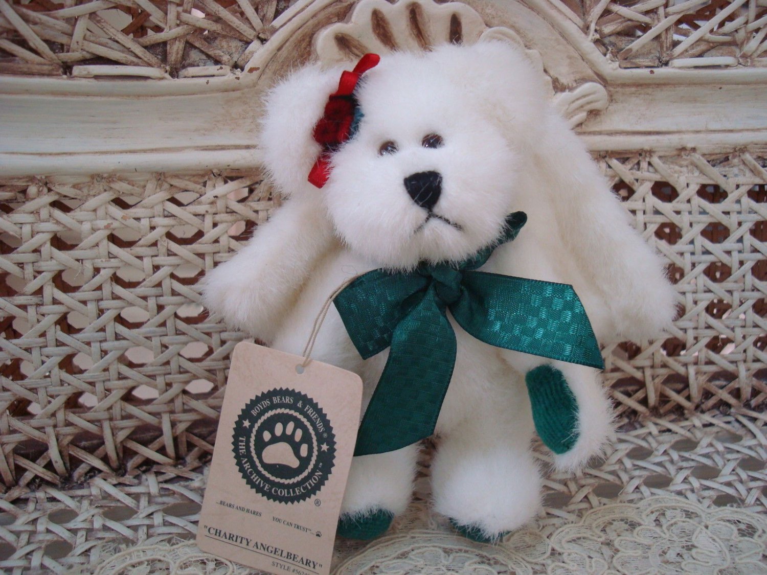 BOYDS CHARITY ANGELBEARY 5 1/2" ANGEL BEAR ORNAMENT *NEW STORE STOCK*