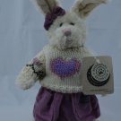 BOYDS JULIANA HOPKINS II 8" BUNNY IN JUMPER & HEART SWEATER ***NEW STORE STOCK**