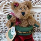 ADORABLE 6" TALL BOYDS BEAR IN CHRISTMAS STOCKING RETIRED **NEW STORE STOCK**