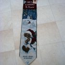 BOYDS BEARS HE'S COMING TO TOWN CHRISTMAS 9" x 41" WALL HANGING *NEW