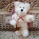 BOYDS 2001 QVC EXCLUSIVE TAIRA 6" TALL CHRISTMAS ANGEL BEAR WITH STAR ORNAMENT
