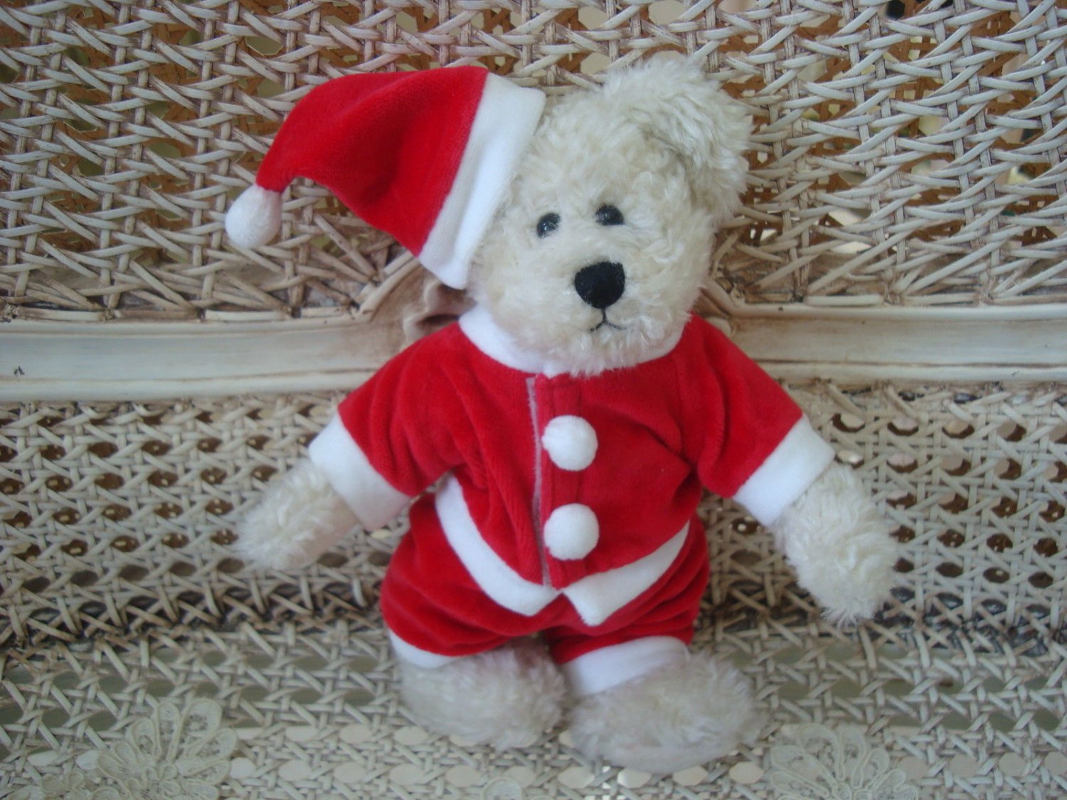ADORABLE SANTA SUIT & HAT CHRISTMAS OUTFIT FOR BOYD'S BEARS ****SO CUTE****