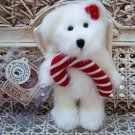 BOYDS 2001 QVC EXCLUSIVE MINTLEY 6" TALL CHRISTMAS ANGEL BEAR WITH CANDYCANE