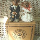 BOYDS GRENVILE & BEATRICE BRIDE & GROOM SALT & PEPPER SHAKERS *NEW STORE STOCK*