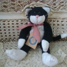 BOYDS ALLIE FUZZBUCKET 9" BABY BOYDS BLACK & WHITE CAT ***NEW STORE STOCK**