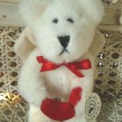 BOYDS WHITE ANGEL BEAR ORNAMENT WITH HEART  VALENTINE'S DAY ***NEW STORE STOCK**