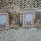 BOYDS BEARS SET OF 2 LIFE IS A PICNIC POST IT NOTES HOLDERS WITH POST IT NOTES