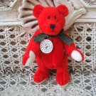 BOYDS T FRAMPTON WUZZIE 5" RED MINI BEAR CHRISTMAS RETIRED *NEW STORE STOCK*
