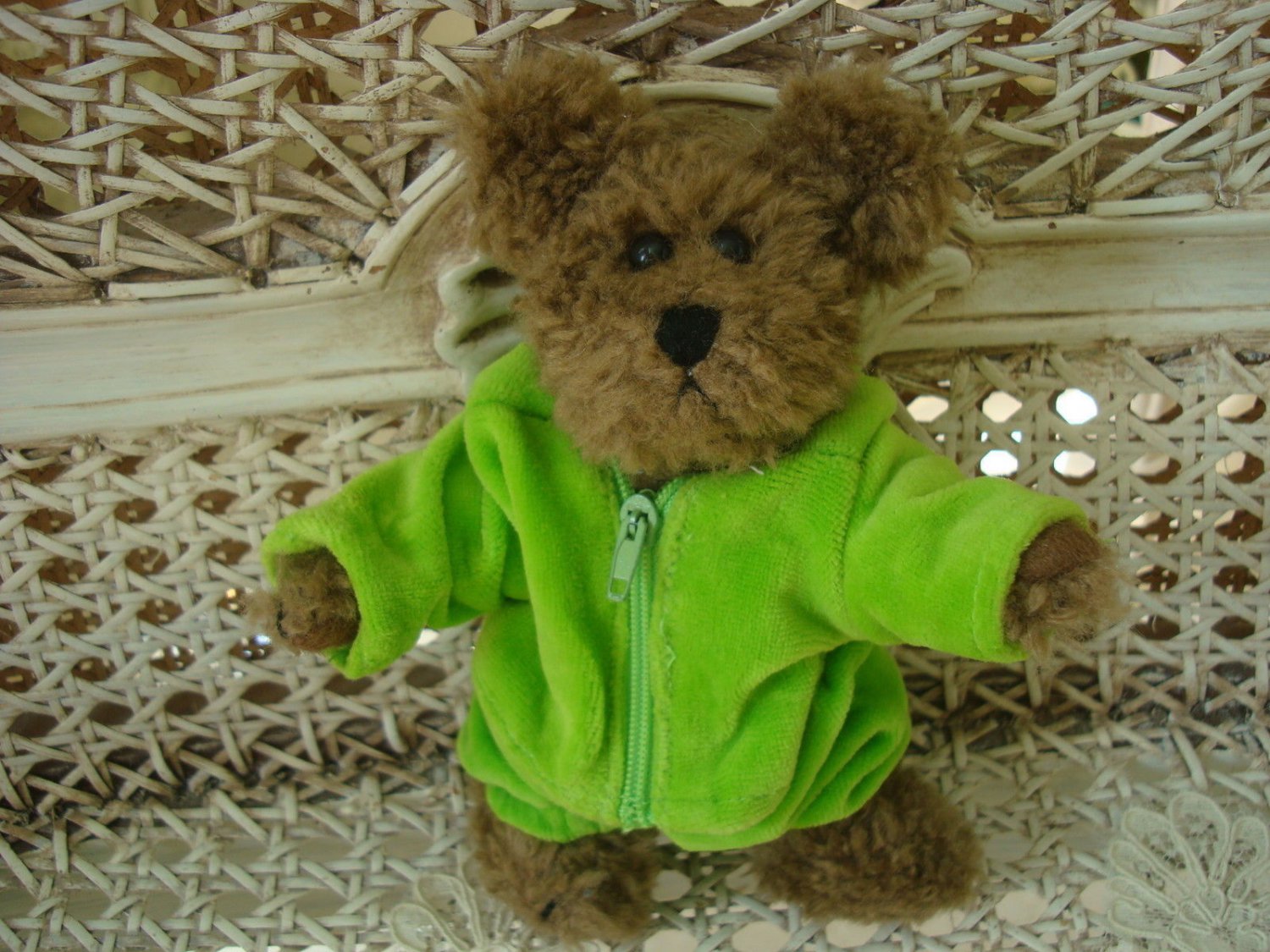 ADORABLE LIME GREEN JOGGING SUIT OUTFIT FOR BOYDS BEARS ****SO CUTE****