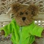 ADORABLE LIME GREEN JOGGING SUIT OUTFIT FOR BOYDS BEARS ****SO CUTE****