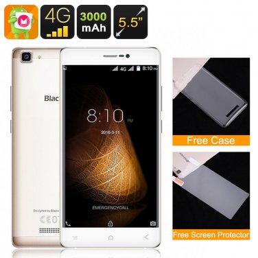 Blackview A8 Max Smartphone - Android 6.0, 5.5 Inch HD Display, 4G (Gold)