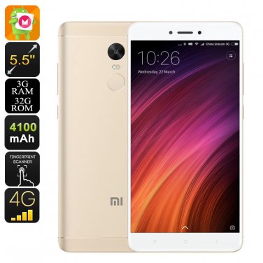 Android Smartphone Xiaomi Redmi Note 4X - Dual-IMEI, 4G, SnapDragon 625 CPU