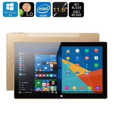 Onda oBook 11 Plus Tablet PC - Windows 10, Android 5.1, Quad-Core CPU, 4GB RAM