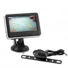 Wireless Rearview Backup Camera Kit - 120 Degree FOC, 4.3 Inch Display