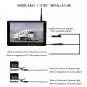 K0232 7 inch 140 Degrees Wide Angle HD Car Rear View Backup Dual Cameras Rearview Monitor