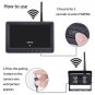 K0232 7 inch 140 Degrees Wide Angle HD Car Rear View Backup Dual Cameras Rearview Monitor