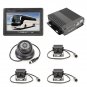 Truck 360 Degree Real-time Monitoring 4 CH SD Real-time SD Mobile DVR, Support SD Card with Monitor
