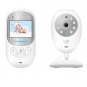 BM-108 2.4 inch LCD 2.4GHz Wireless Surveillance Camera Baby Monitor (White)
