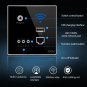 86 Type Through Wall AP Panel 300M Hotel Wall Relay Intelligent Wireless Socket Router (Yellow)