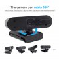 H703 2.0 Mega Pixels Full HD 1080P Drive-free Auto Focus USB Computer Camera (Black)