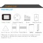 W8-S 2.4 inch Screen 2.0MP Security Camera No Disturb Peephole Viewer, Support TF Card (Silver)