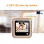 X5 2.4 inch Screen 2.0MP Security Camera No Disturb Peephole Viewer (Gold)