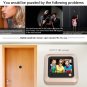 X5 2.4 inch Screen 2.0MP Security Camera No Disturb Peephole Viewer (Gold)