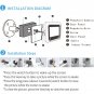 X5 2.4 inch Screen 2.0MP Security Camera No Disturb Peephole Viewer (Black)