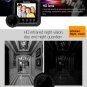 Danmini W5 2.4 inch Screen 2.0MP Security Camera No Disturb Peephole Viewer Doorbell (Black)