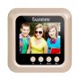 Danmini W5 2.4 inch Screen 2.0MP Security Camera No Disturb Peephole Viewer Doorbell (Gold)