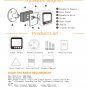 Danmini W5 2.4 inch Screen 2.0MP Security Camera No Disturb Peephole Viewer Doorbell (Gold)