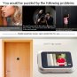 X8 2.4 inch Screen 2.0MP Security Camera No Disturb Peephole Viewer, Support TF Card (Gold)