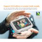 X8 2.4 inch Screen 2.0MP Security Camera No Disturb Peephole Viewer, Support TF Card (Silver)