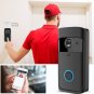M4 720P Smart WIFI Ultra Low Power Video PIR Visual Doorbell (Black)