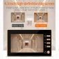Danmini Q10 4.3 Inch Screen Motion Detection Camera Video Alarm Smart Digital Door Viewer (Gold)
