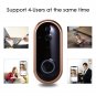 1080P Smart WiFi Doorbell Intercom Video Ring IR Entry Door Alert Wireless Security Chime Door