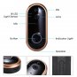 1080P Smart WiFi Doorbell Intercom Video Ring IR Entry Door Alert Wireless Security Chime Door